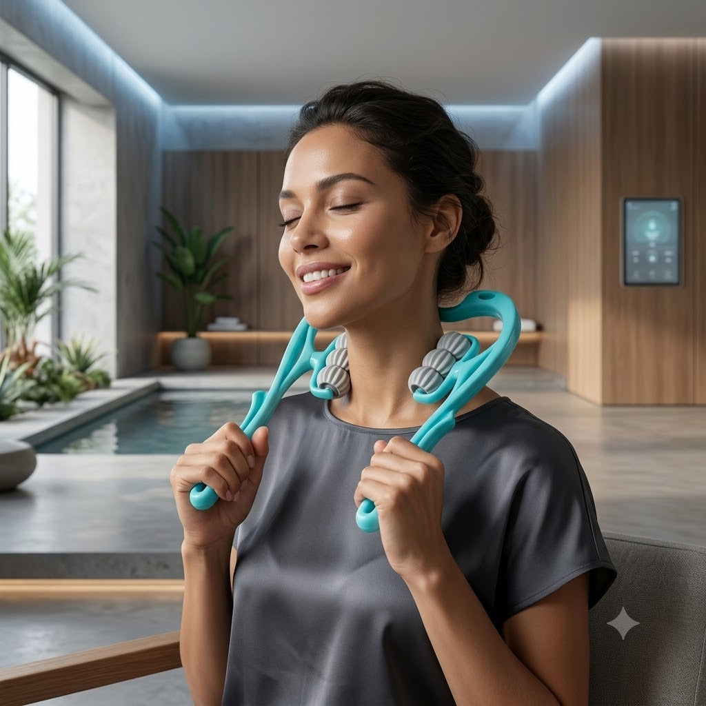 ComfortRoll Pro™ Multifunctional Manual Neck Massager