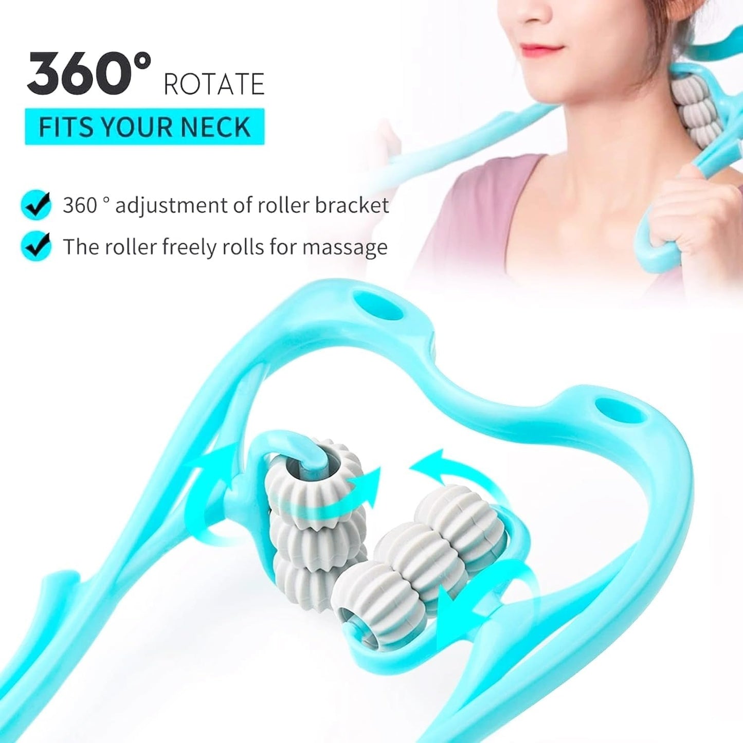 ComfortRoll Pro™ Multifunctional Manual Neck Massager