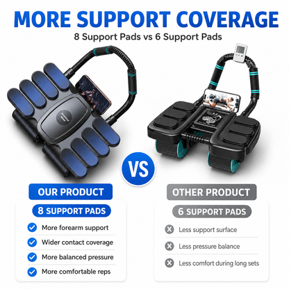 AbRova™ Pro 4-Wheel Automatic Rebound Ab Roller