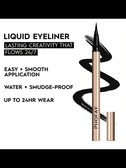 Precision Waterproof Liquid Eyeliner — Matte Black